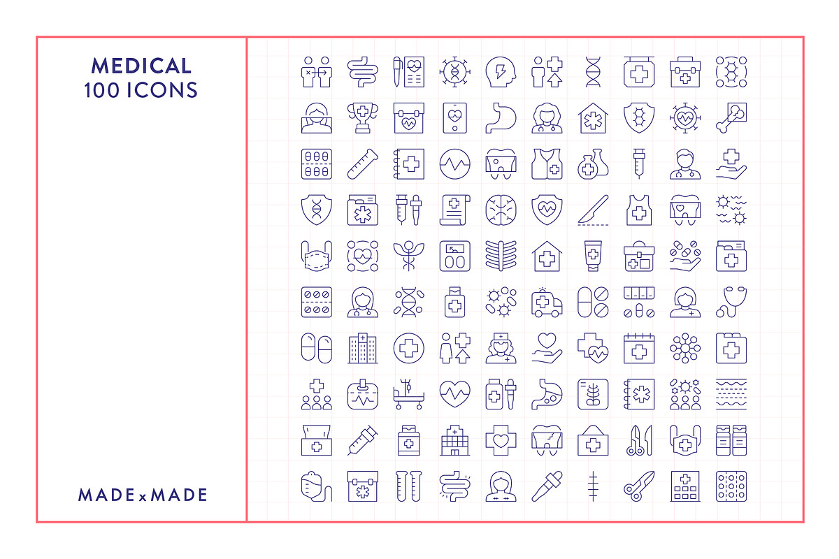 Medical Line Icons, an Outline Icon by Made by Made (Photo 5 of 7)