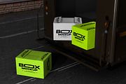 Shipping Cardboard Box Mockup, a Product Mockup by Mockupnine (Thumbnail 7 of 7)