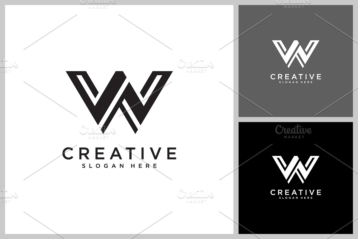W letter vector design template, a Branding & Logo Template by quadrazo