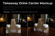 Takeaway Drink Carrier Mockup, a Cups & Container Mockup by Pitchlook.Studio (Thumbnail 1 of 3)