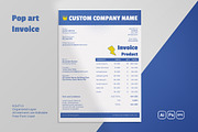 Pop Art Invoice, a Stationery Template by Fannan Studio (Thumbnail 1 of 3)