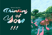 Women's Day Brush Font, a Script Font by 177Studio (Thumbnail 2 of 7)