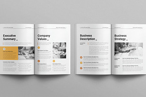 Business Plan Layout Design Template