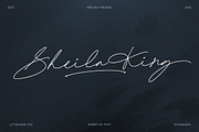 Sheila King - Signature Script, a Script Font by Letterhend Studio (Thumbnail 1 of 9)