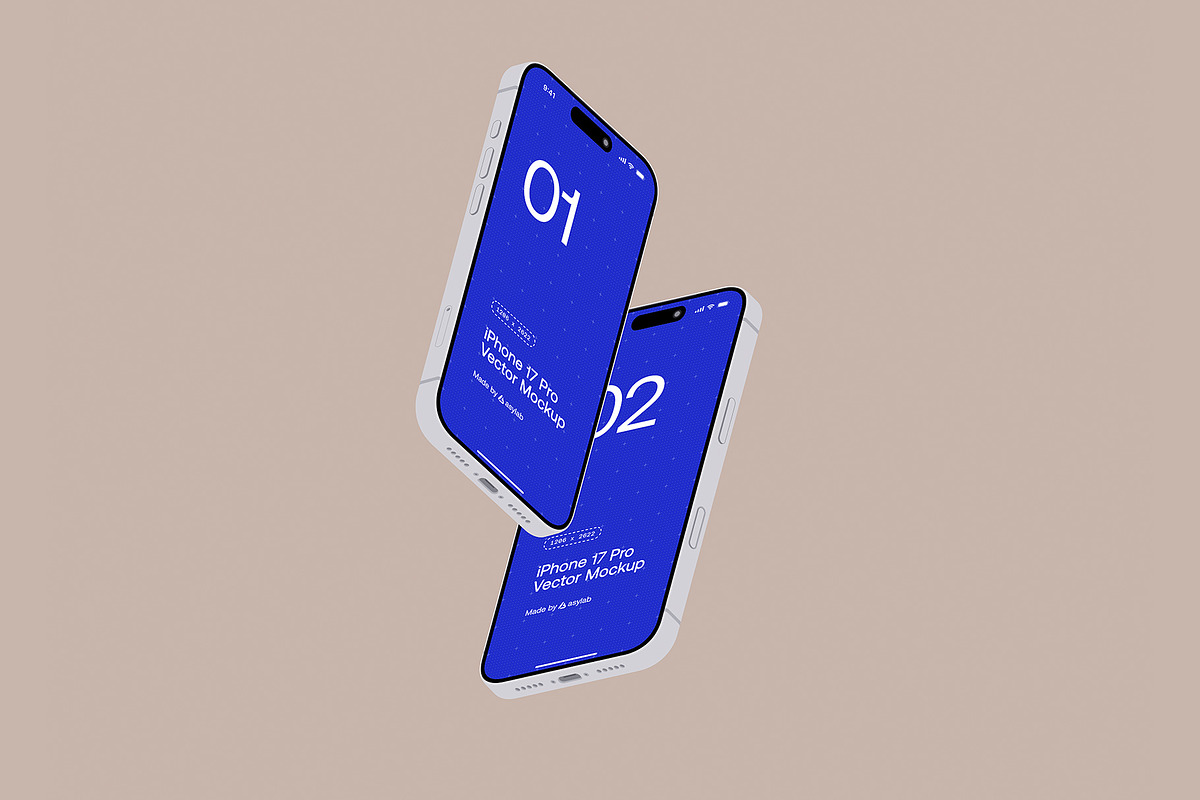 iPhone 17 Pro Vector - 24 Mockups, an iPhone Mockup by Asylab (Photo 34 of 48)