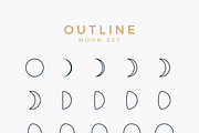Moon Phases Clipart Set, an Object Graphic by P.F. Creative Lab (Thumbnail 5 of 6)