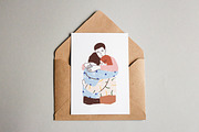 Family & friends support, hugs set, a Person Illustration by Good Studio (Thumbnail 3 of 4)