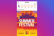 Summer Party Flyer & IG Template, a Flyer Template by GraphicDiamonds (Thumbnail 3 of 8)