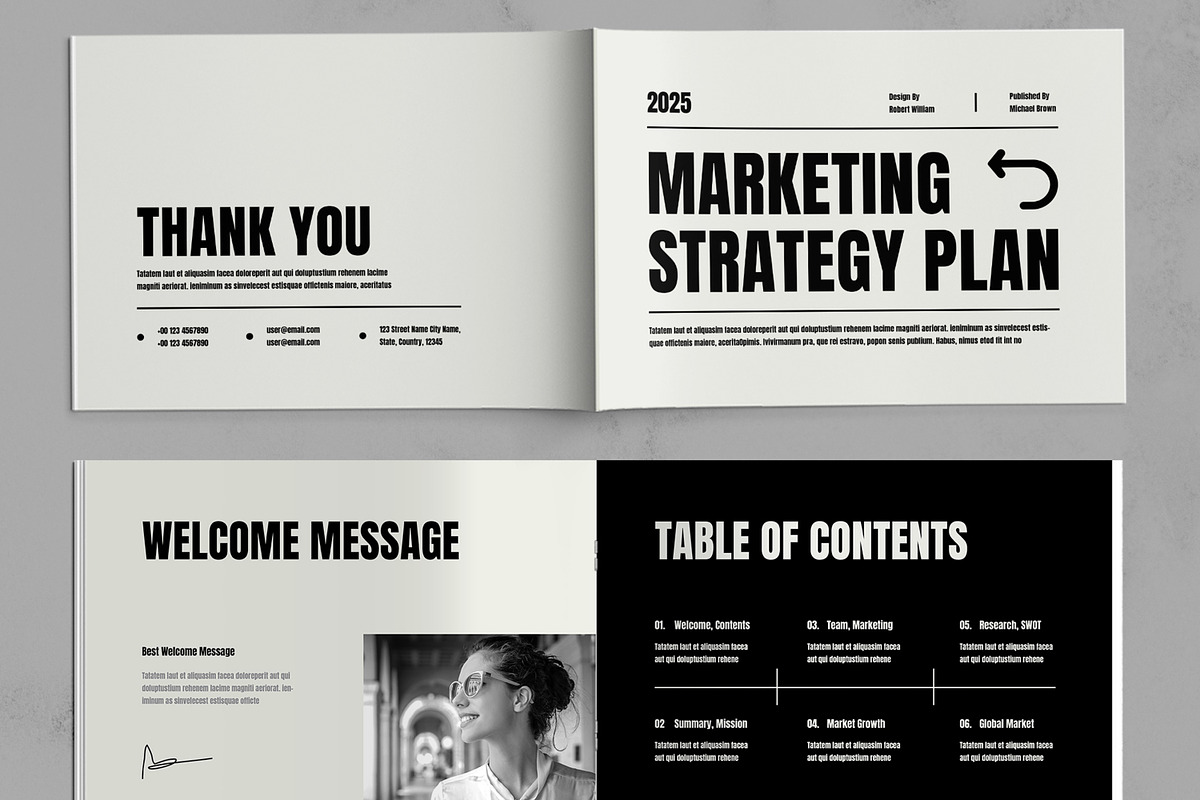 Marketing Strategy Business Plan, a Brochure Template by ContestDesign (Photo 2 of 5)