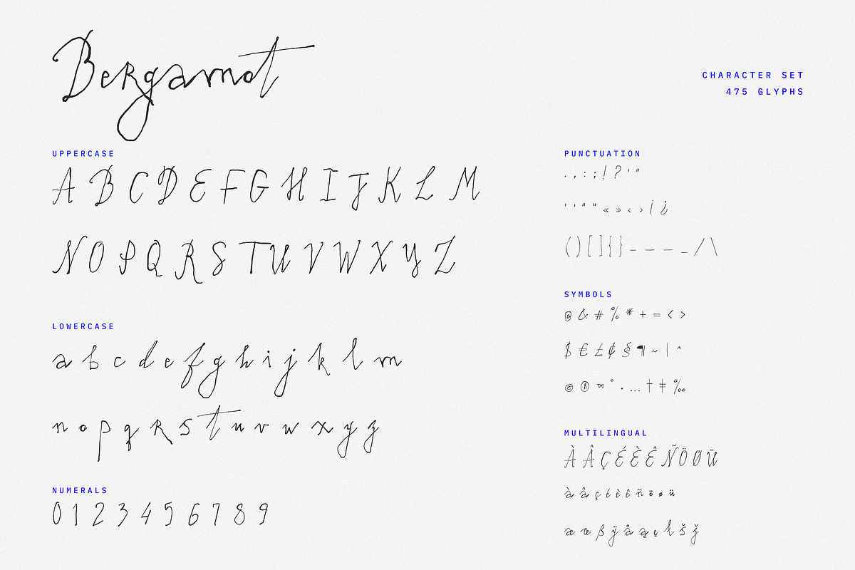Bergamot // experimental, raw script, a Handwritten Font by PeachCreme (Photo 14 of 15)