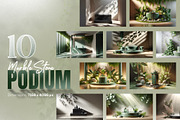 10 3D marble stone podium Bundle, a Background Photo by zahidhossainalif (Thumbnail 1 of 11)