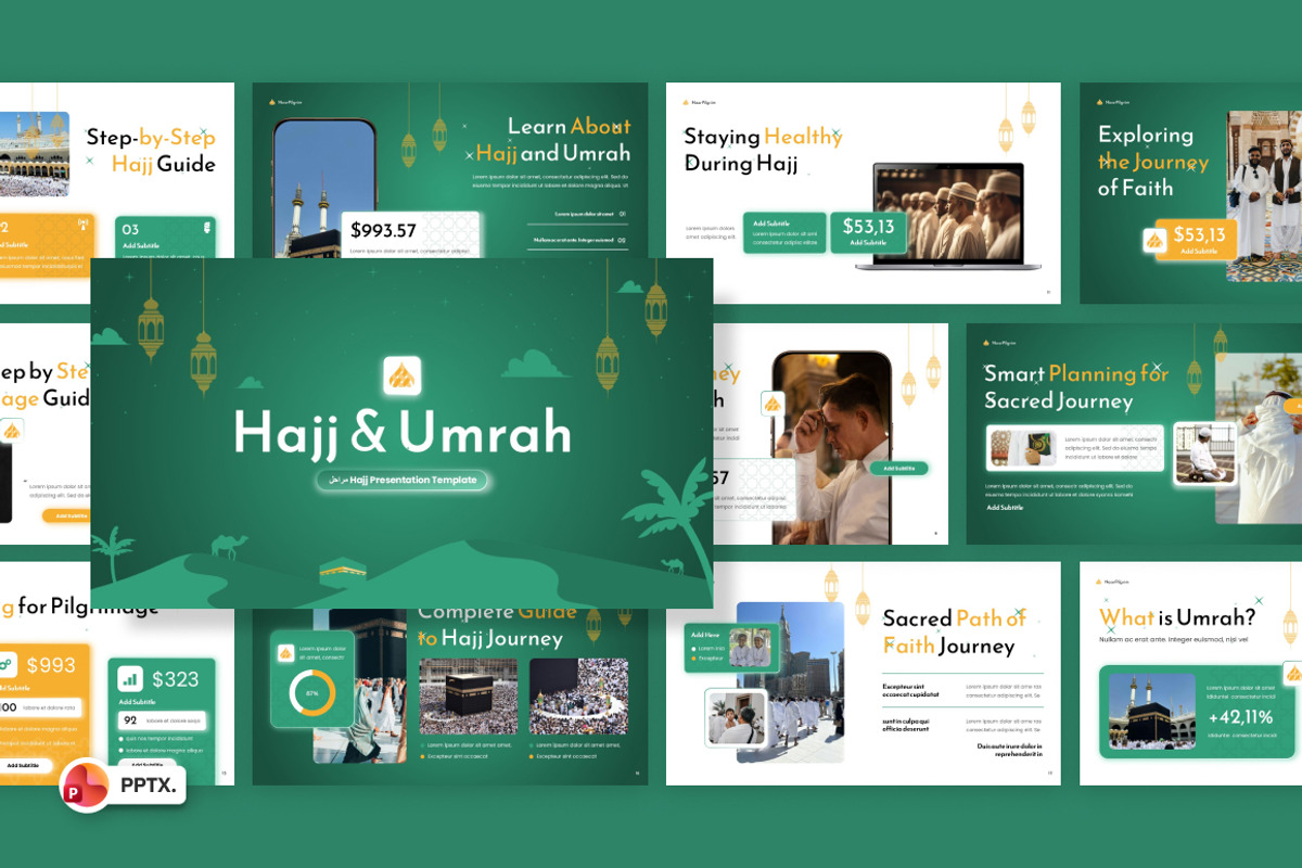 Hajj & Umrah PowerPoint, a Presentation Template by Loin Studio (Photo 1 of 4)