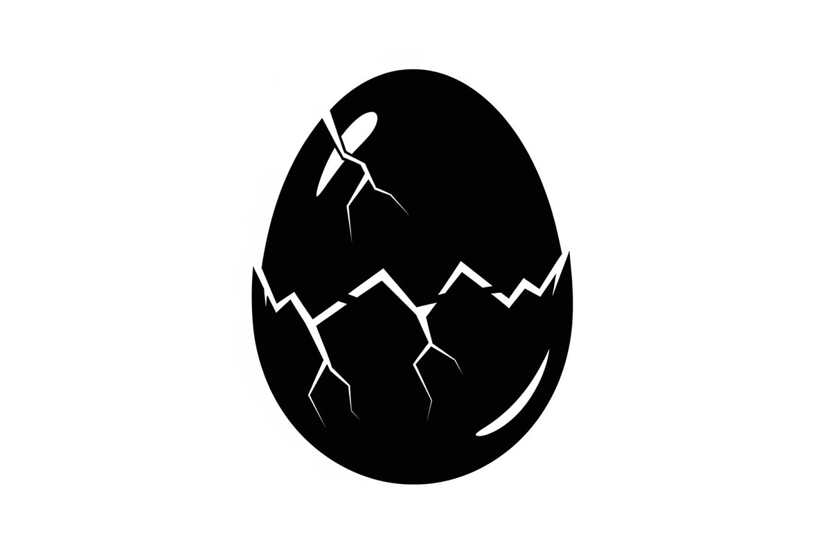 50 Cracked Egg Shell Silhouette, an Illustration by musafir_fashion (Photo 48 of 55)
