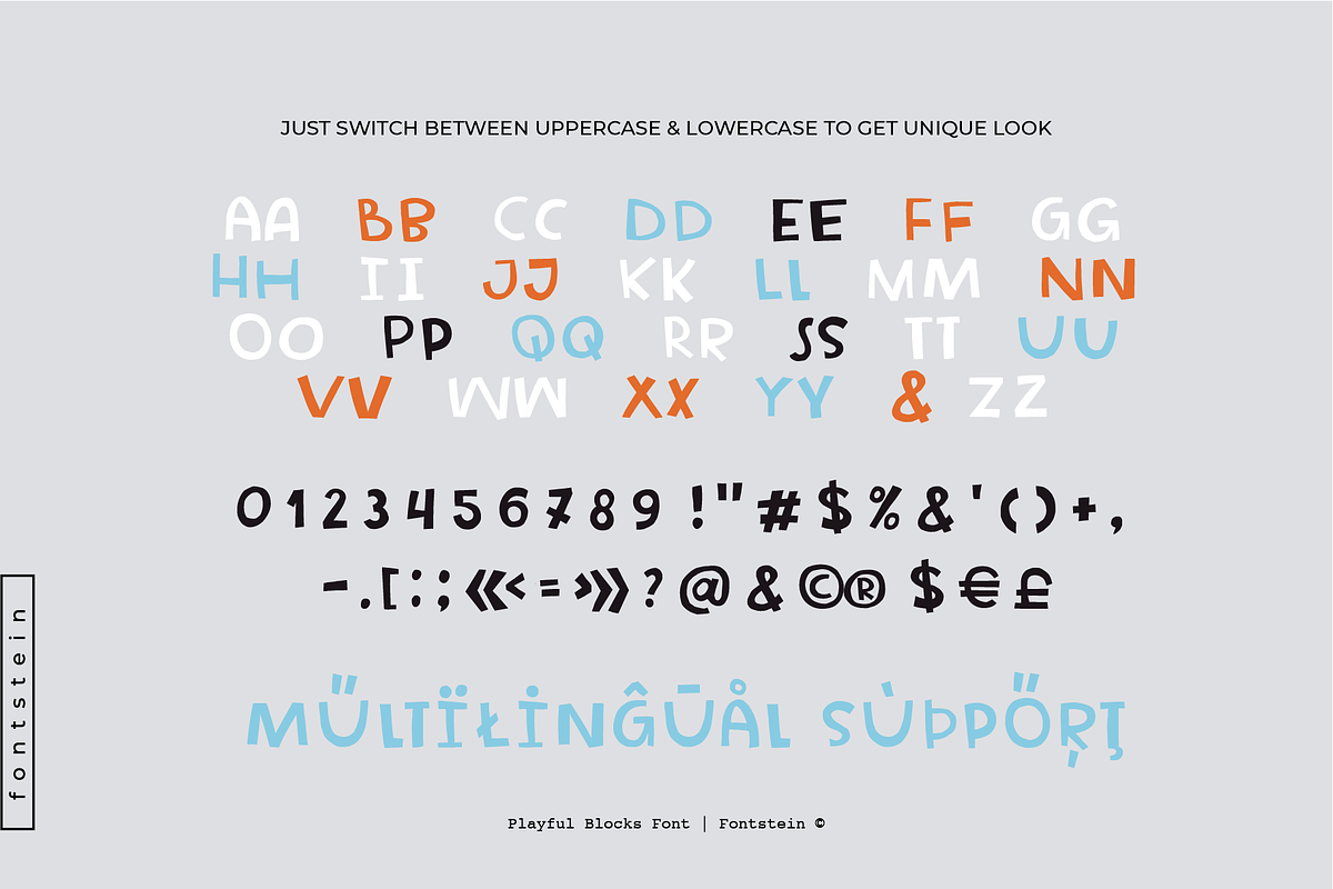 Playful Blocks – Fun & Friendly Font, a Handwritten Font by Fontstein (Photo 3 of 9)