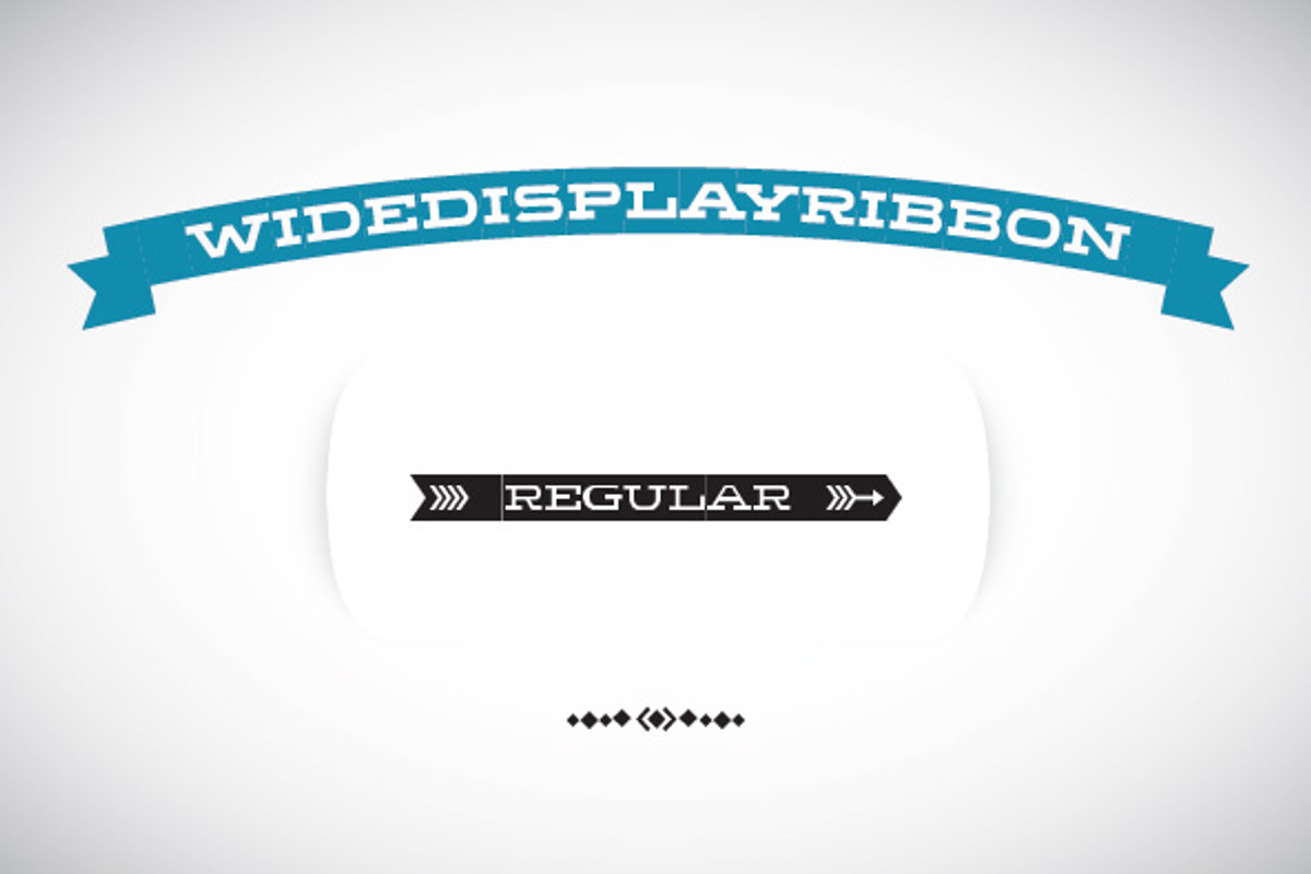 WideDisplayRibbon Regular