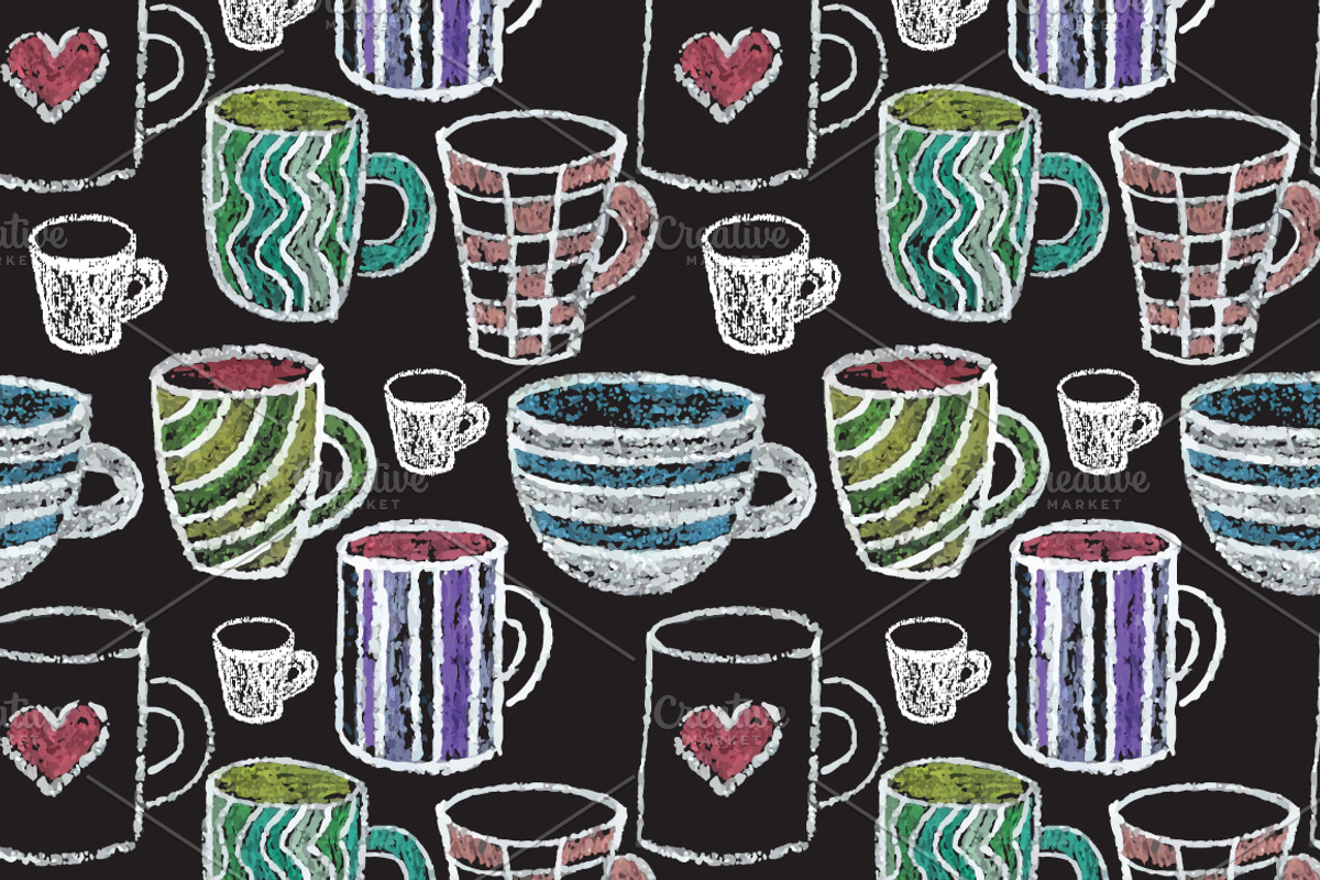 Chalk hand drawn illustrations, an Object Graphic by tamara.comotomka (Photo 3 of 4)