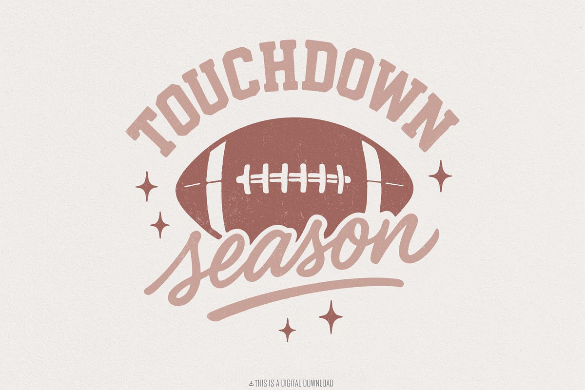 Touchdown Season PNG, Football Mom, an Illustration by SharpMarketplace (Photo 1 of 9)