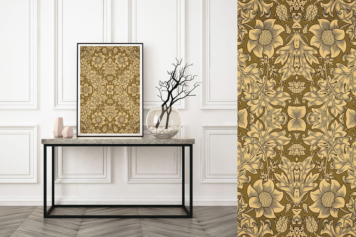 William Morris Seamless Pattern 16, a Pattern Graphic by ARTOZEN DIGITAL (Photo 8 of 16)
