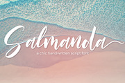Salmanda - a handwritten script font, a Script Font by NendesKombet Studio (Thumbnail 1 of 7)