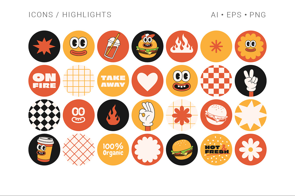Super Burger Collection, a Background Graphic by Martyshova (Photo 18 of 22)