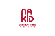 Letter NAKD Logo Design Vector, a Branding & Logo Template by Abir Hossain Waffi (Thumbnail 1 of 4)