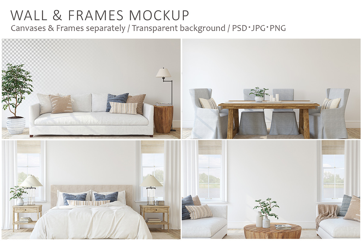LAKE HOUSE Wall&Frame Mockups, a Poster Template by MyHomeMockups (Photo 1 of 12)