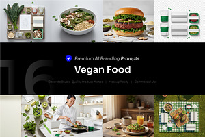 Vegan Food AI Prompt, a Food & Drink Photo by cidcud_graphic