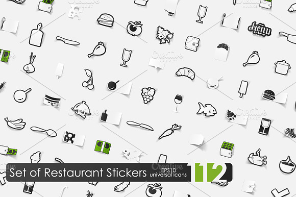 112 Restaurant Stickers