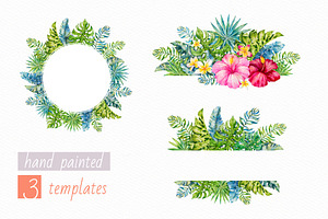 Tropics.Watercolor Collection