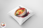 Watercolor Chinese Food Clollection, a Pattern Graphic by Negarin Digital Art (Thumbnail 9 of 10)