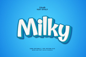 Text Effect Milky, a Layer Style Add-On by Navy Graphic