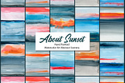 About Sunset, Watercolor Scenery, a Background Graphic by Marmoris.Arts (Thumbnail 1 of 17)