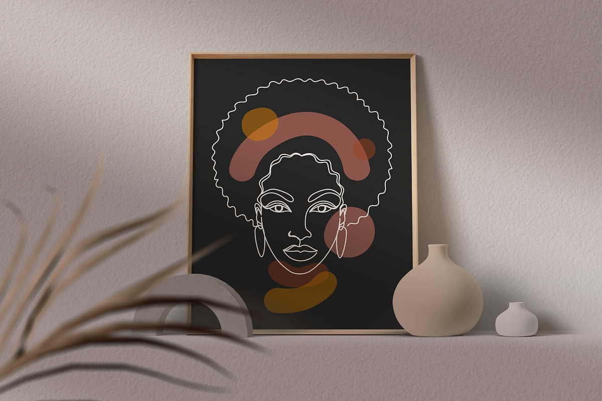 Modern Afro-American Women Set, a Texture Illustration by Illustana (Photo 10 of 16)