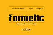Formetic, a Sans Serif Font by BULENT YUKSEL (Thumbnail 1 of 7)