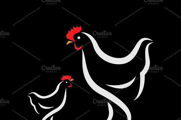 Vector Of Chicken Design. Animals.