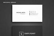 Simple Professional Business Cards, a Stationery Template by Galaxiya (Thumbnail 12 of 13)