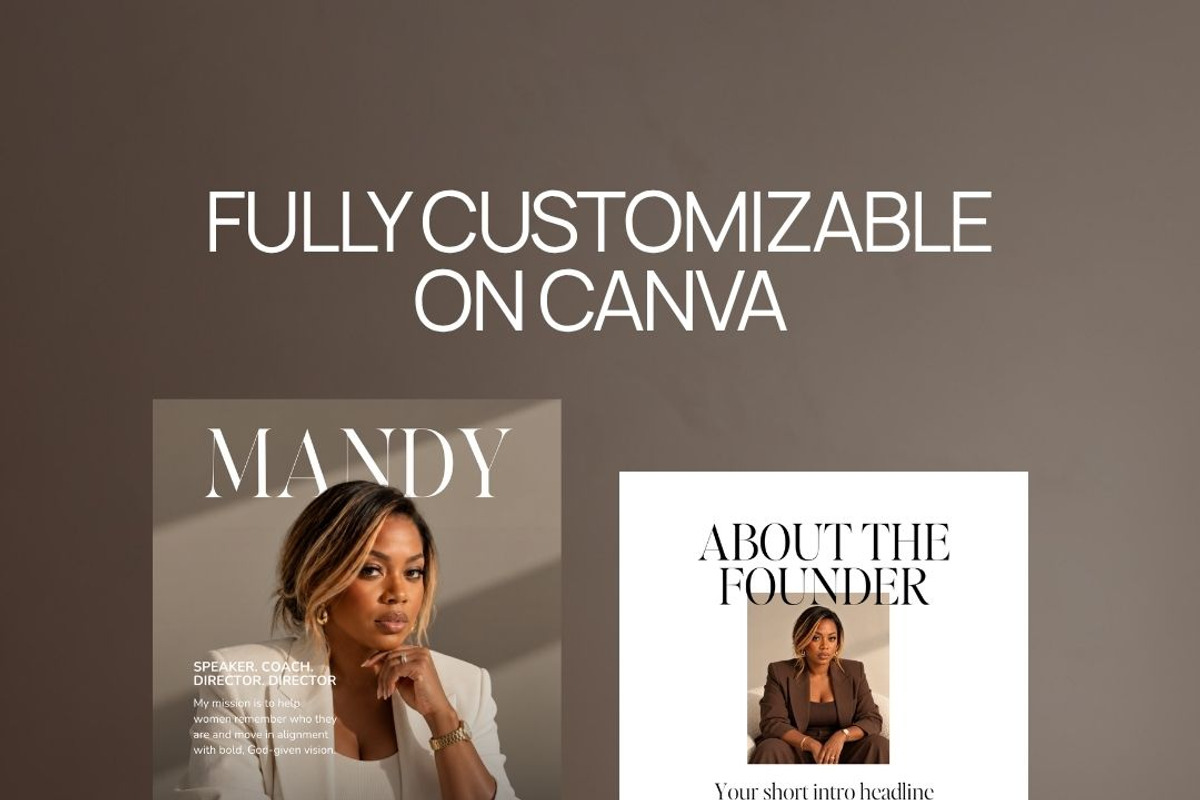 Melanin Speaker Canva Media Kit, a Presentation Template by JOA CREATIVE LAB (Photo 4 of 8)