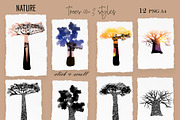 AFRICAN WORLD modern abstract bundle, an Illustration by ArtOLB (Thumbnail 9 of 12)
