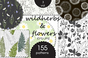 Wildherbs and flowers. Patterns., a Pattern Graphic by maritime_m (Thumbnail 1 of 16)