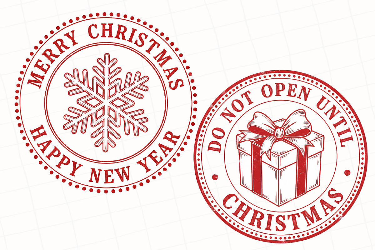 Christmas Stamp Sublimation, an Illustration by OK Design (Photo 4 of 5)