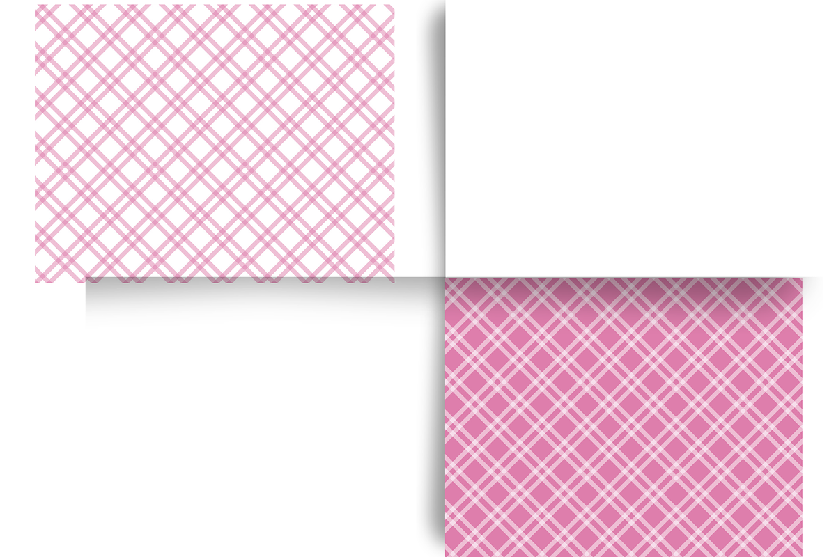Pink Seamless Plaid Designs, a Pattern Graphic by Earley Bird Design Studio (Photo 3 of 8)