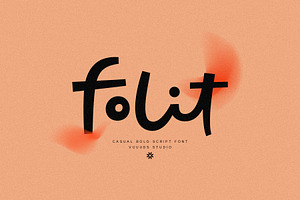 Folit, a Script Font by vuuuds
