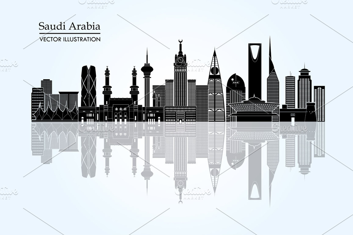 Saudi Arabia skyline, an Illustration by LisaKolbasa (Photo 2 of 3)