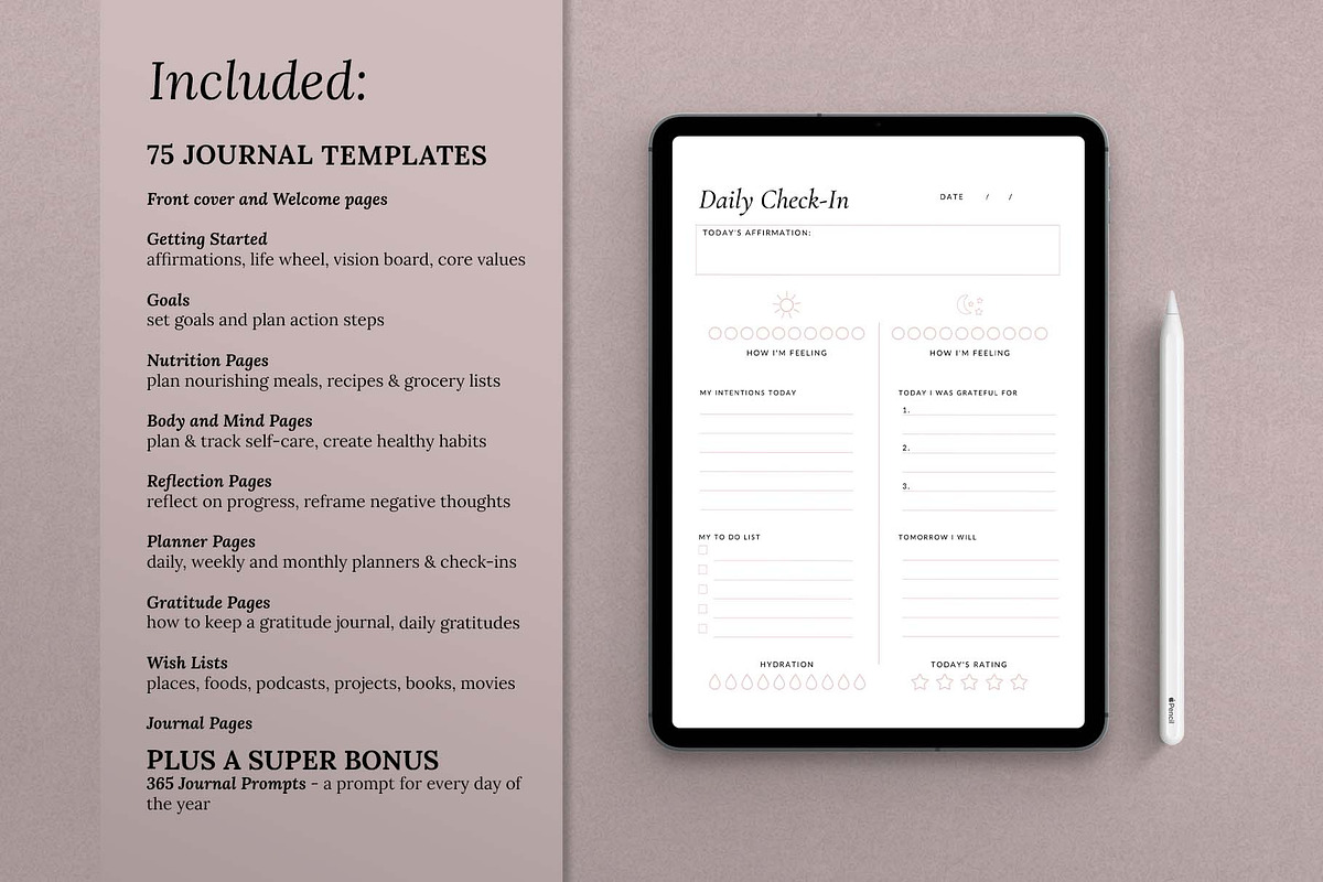 Journal Template Bundle for Canva