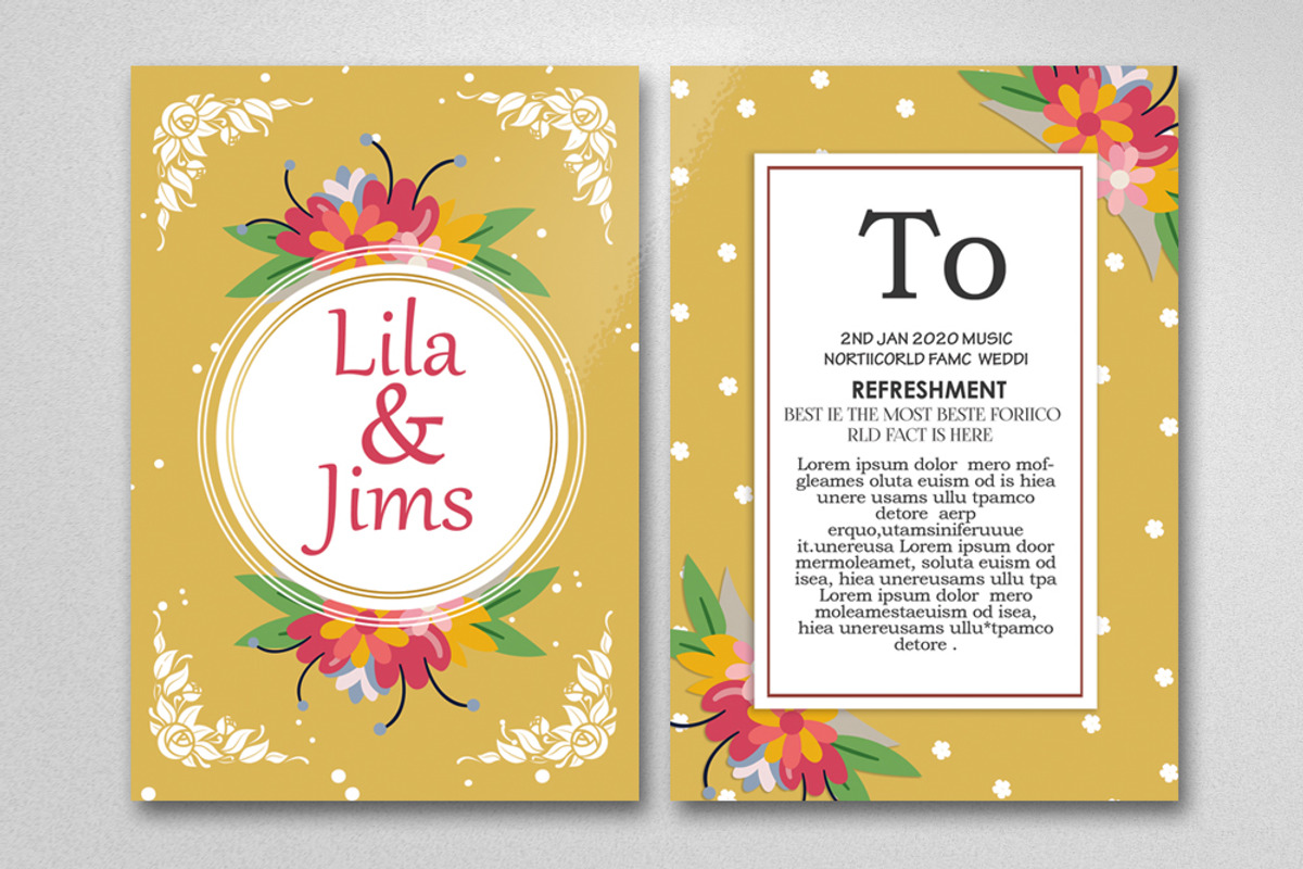 Two Sided Elegant Save the Date Card, an Invitation Template by Business Flyers (Photo 2 of 2)