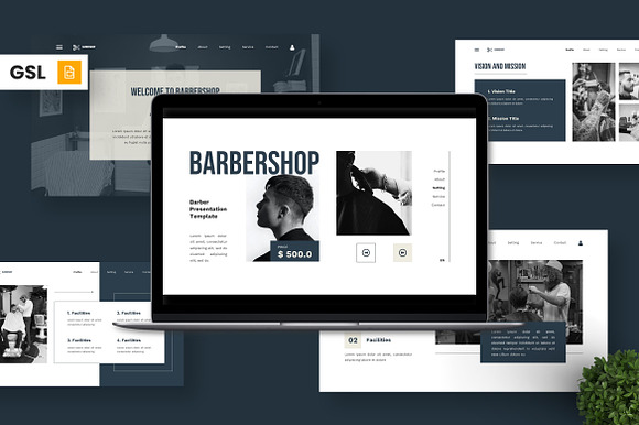 Barbershop - Barber Google Slide preview 7