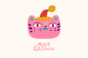 Christmas Cats, a Seasonal Illustration by MoleskoStudio (Thumbnail 17 of 26)