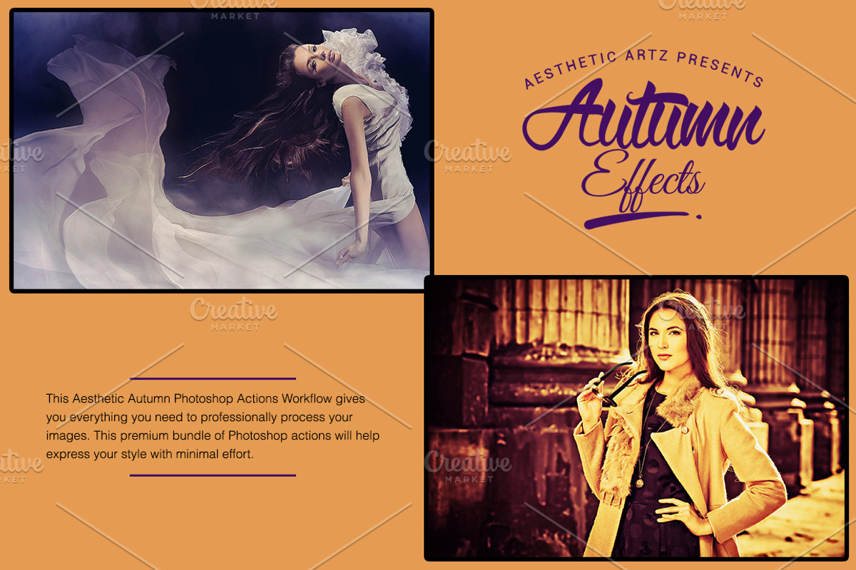 Aesthetic Autumn Effects PS Actions preview 2