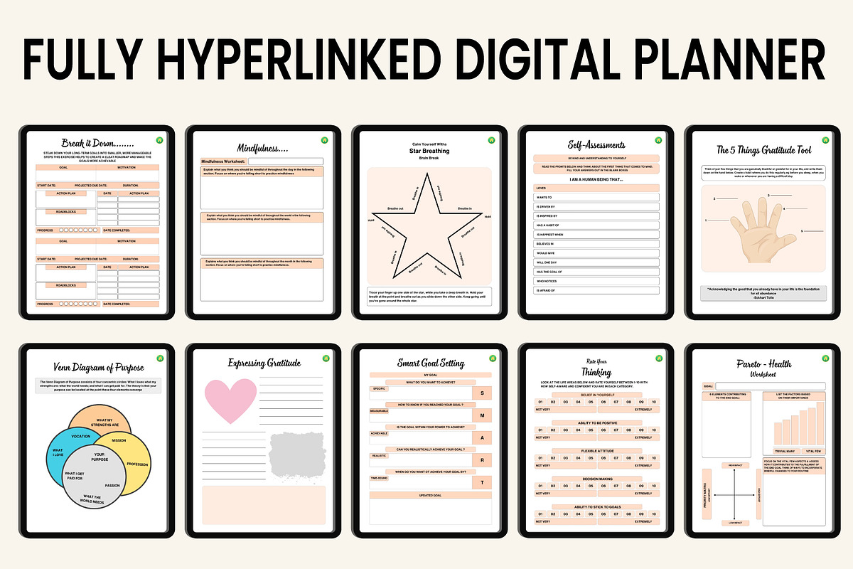 2026 Burnout Recovery Workbook, a Stationery Template by Designmela01