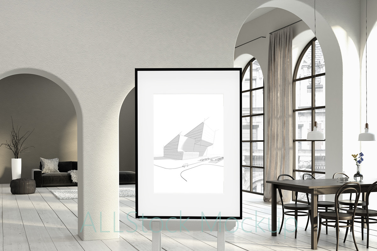 Living Room Mockup, a Presentation Template by Allstock (Photo 4 of 4)